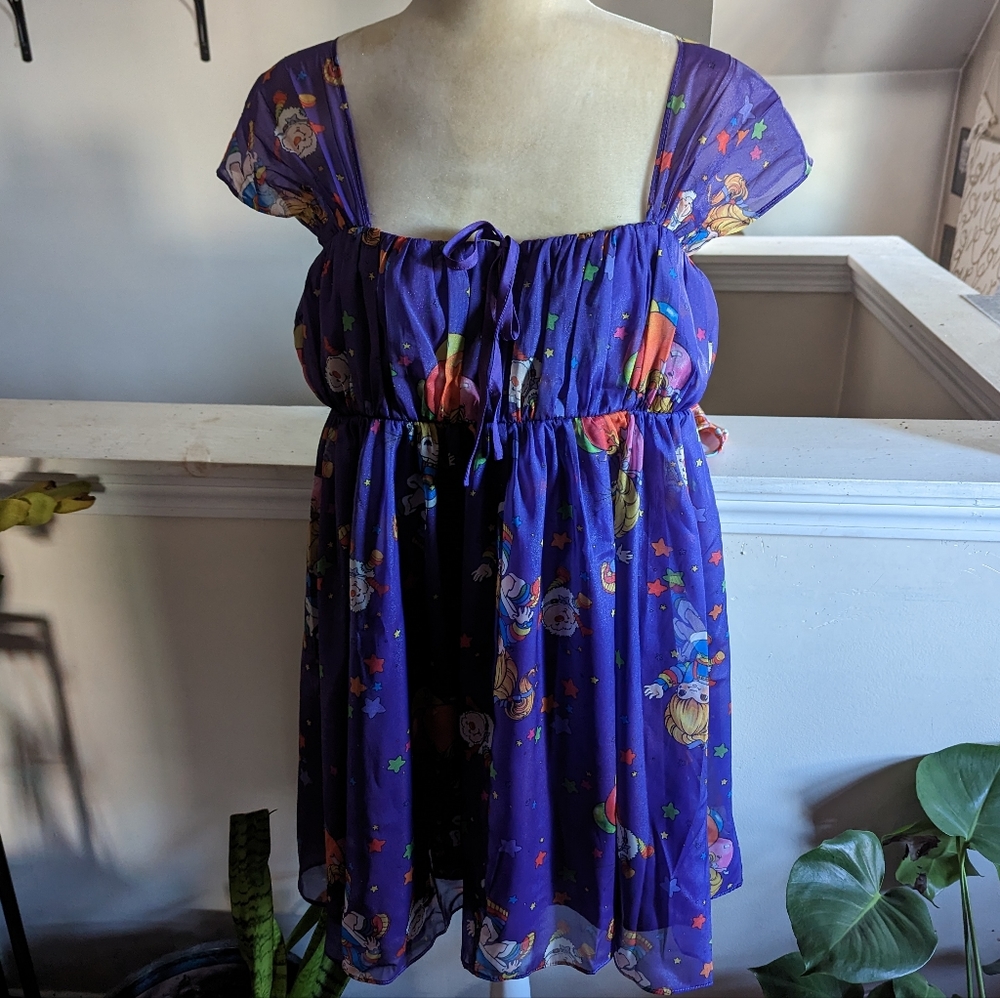 NWT Unique Vintage Rainbow Brite Dress Size XL